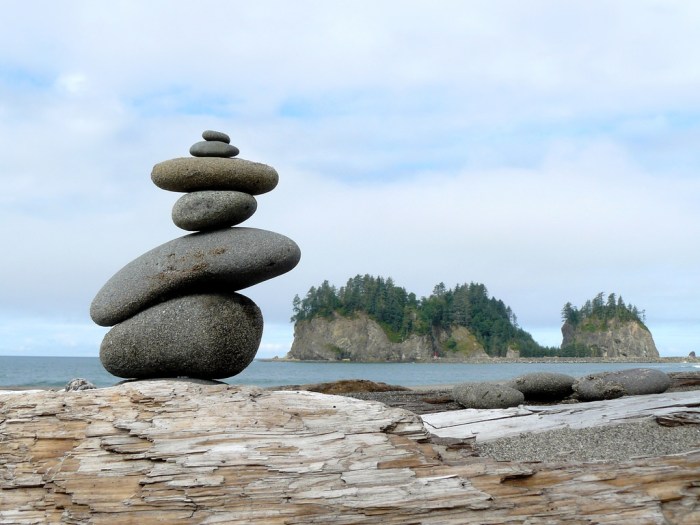 "Balance:" First Beach at La Push, on Washington state's Olympic Peninsula.